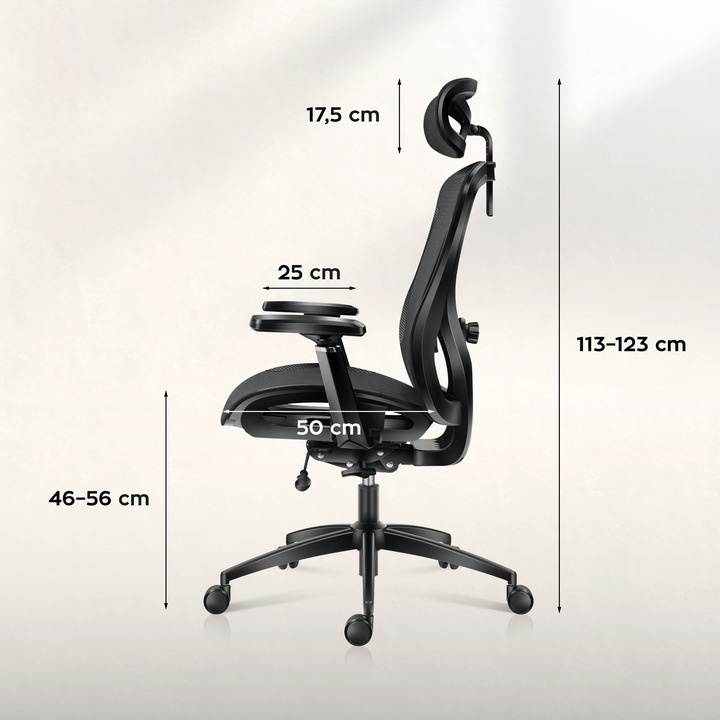 Herná stolička Huzaro Combat 7.3 Black Mesh