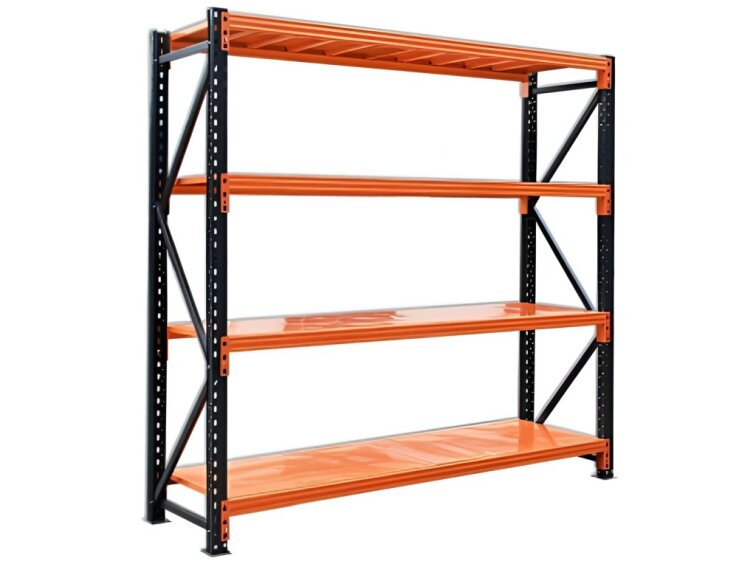 Celokovový regál 200x200x60, 4 police, nosnosť 1000 kg