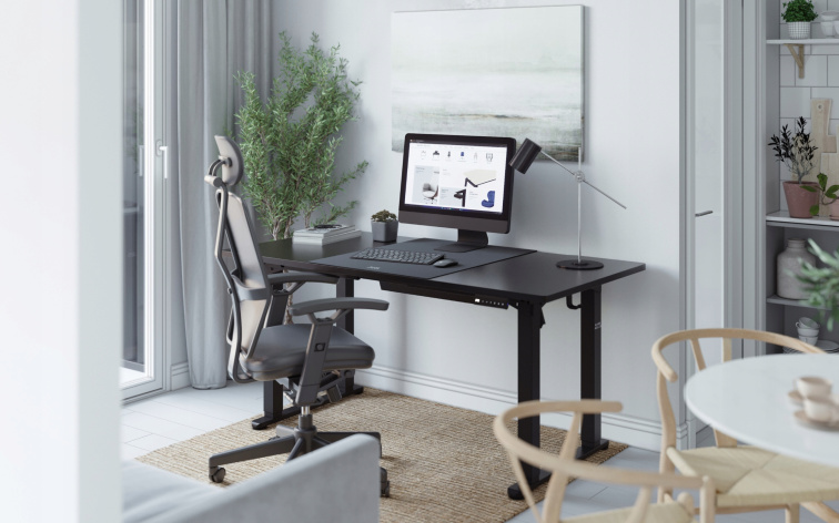 Elektrický kancelársky Stôl Mark Adler Leader 9.3 Čierny/Black160CM