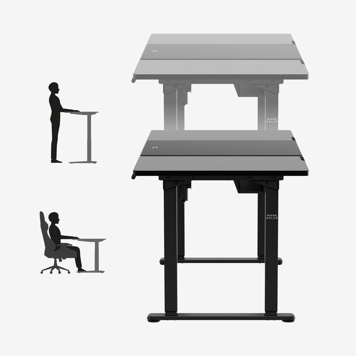 Elektrický kancelársky Stôl Mark Adler Leader 9.3 Čierny/Black160CM