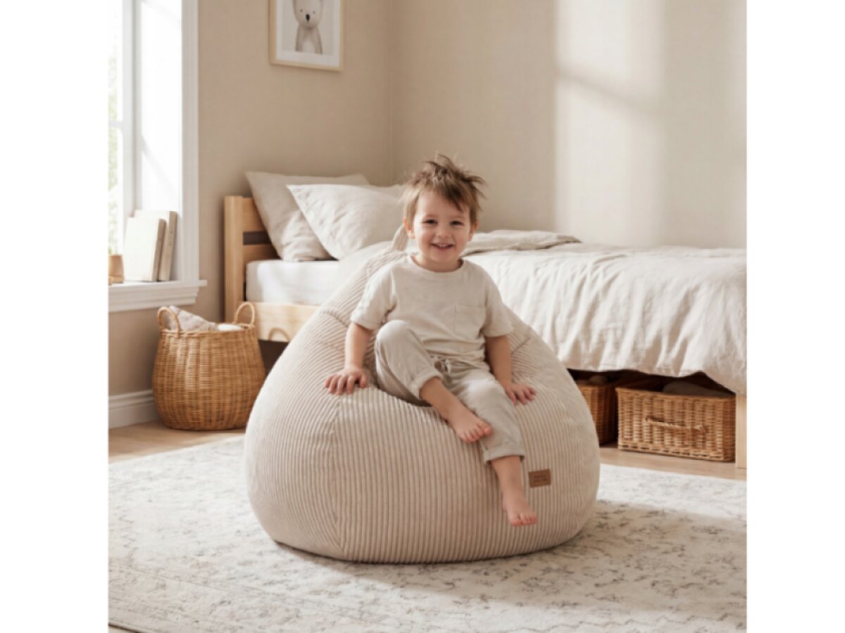 Menčestrový sedací vak Comfy 1.0 Béžové