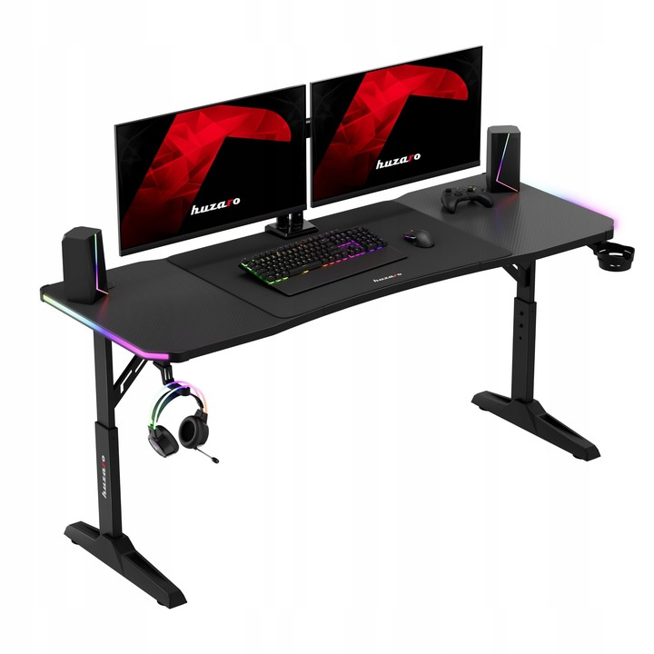 Herní stůl Huzaro Hero 4.6 RGB Černý/Black