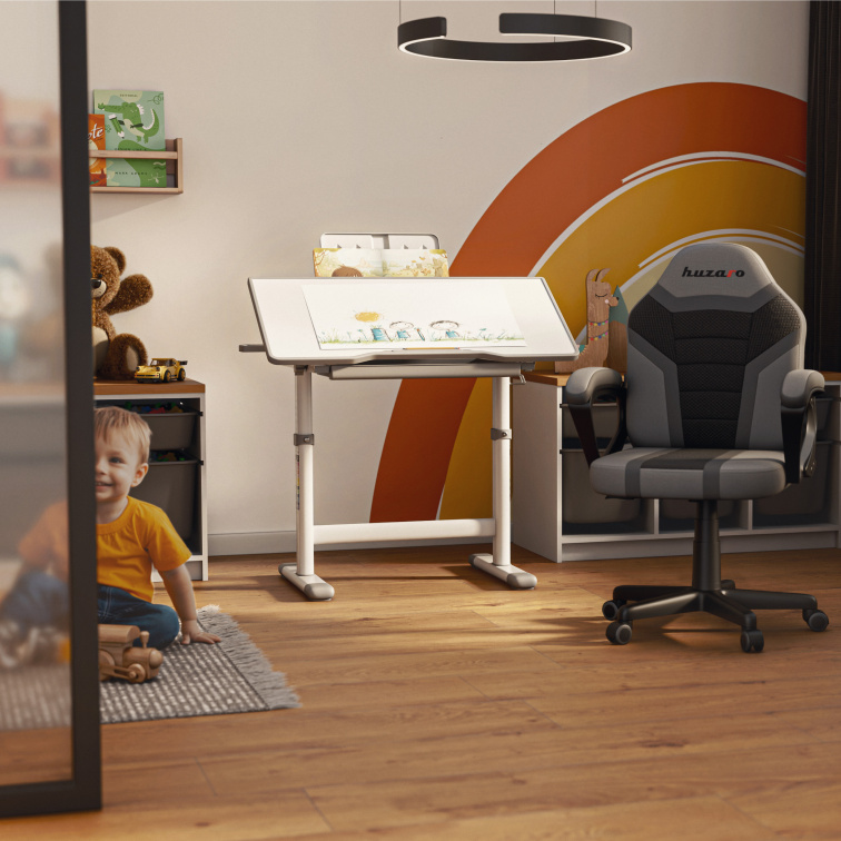 Dětský nastavitelný psací stůl Mark Adler Study 3.0 Šedý/Grey
