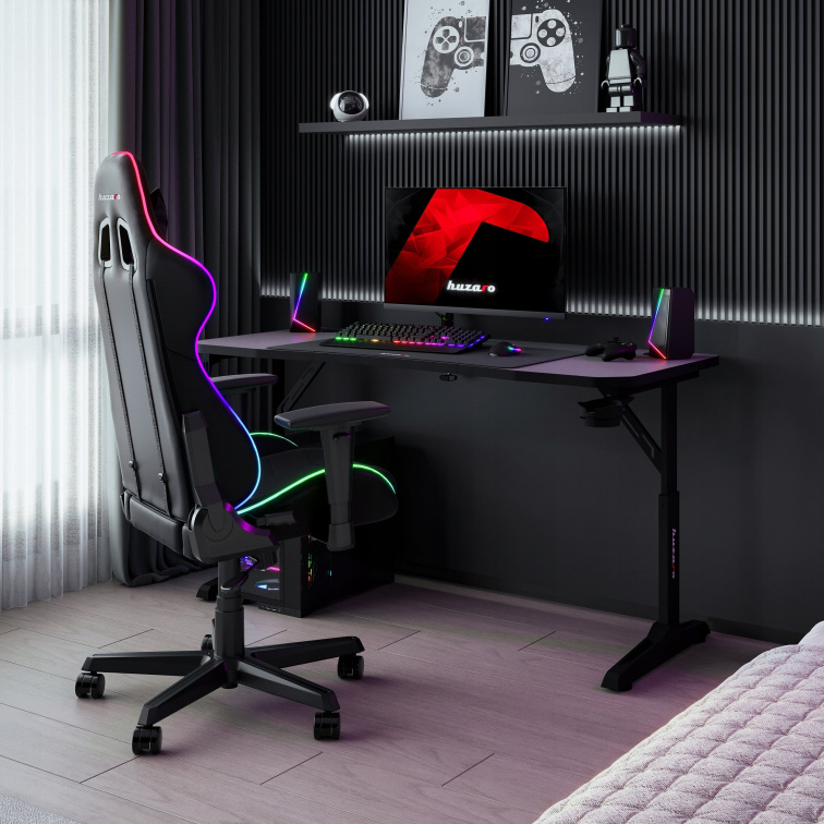 Herní stůl Huzaro Hero 3.6 RGB Černý/Black
