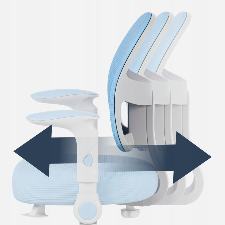 Detská stolička Mark Adler JUNIOR 5.0 Modrá