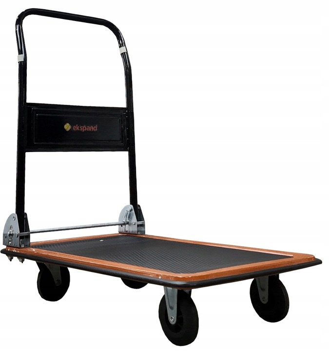 Prepravný plošinový vozík čierny 150 kg