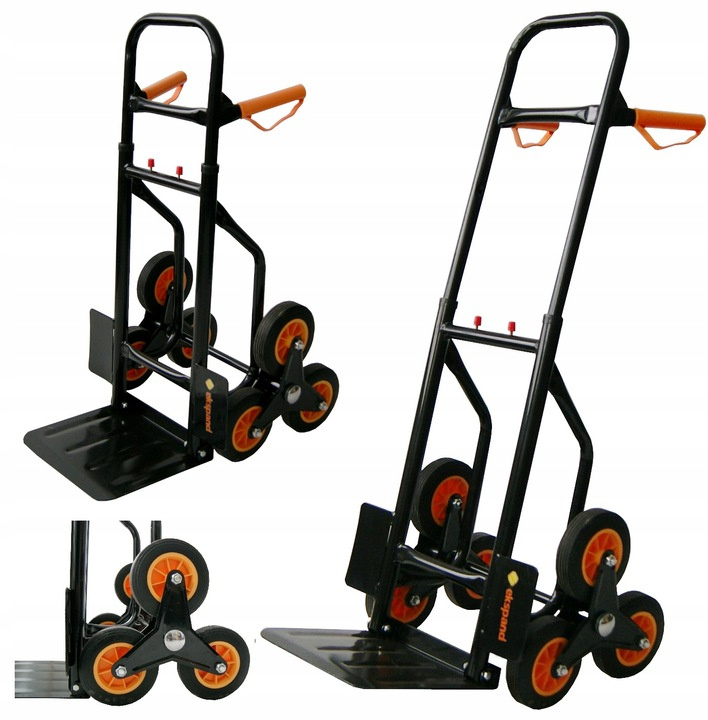 Vozík schodiskový, PROFITENT, rudľa na vrecia, max 200kg