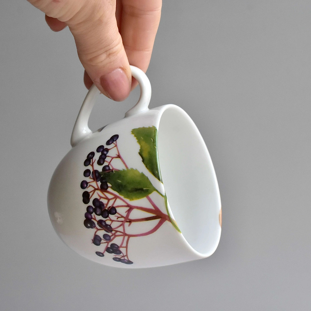 Porcelánový šálek Lungo 240 ml - Pomněnky