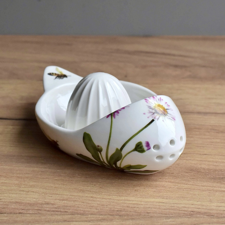 Porcelánový lis na citron - Fialka
