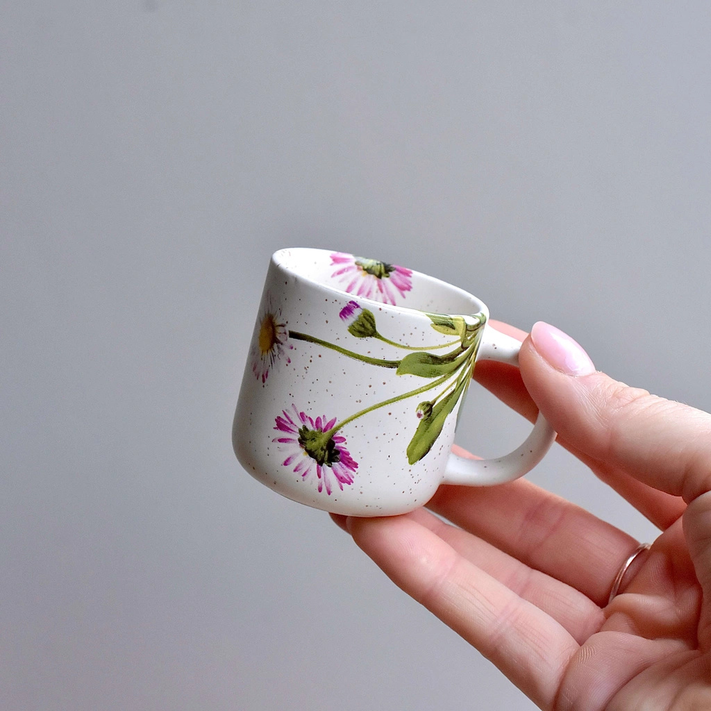 Keramický MATNÝ mini hrnek 70 ml - Bodlák