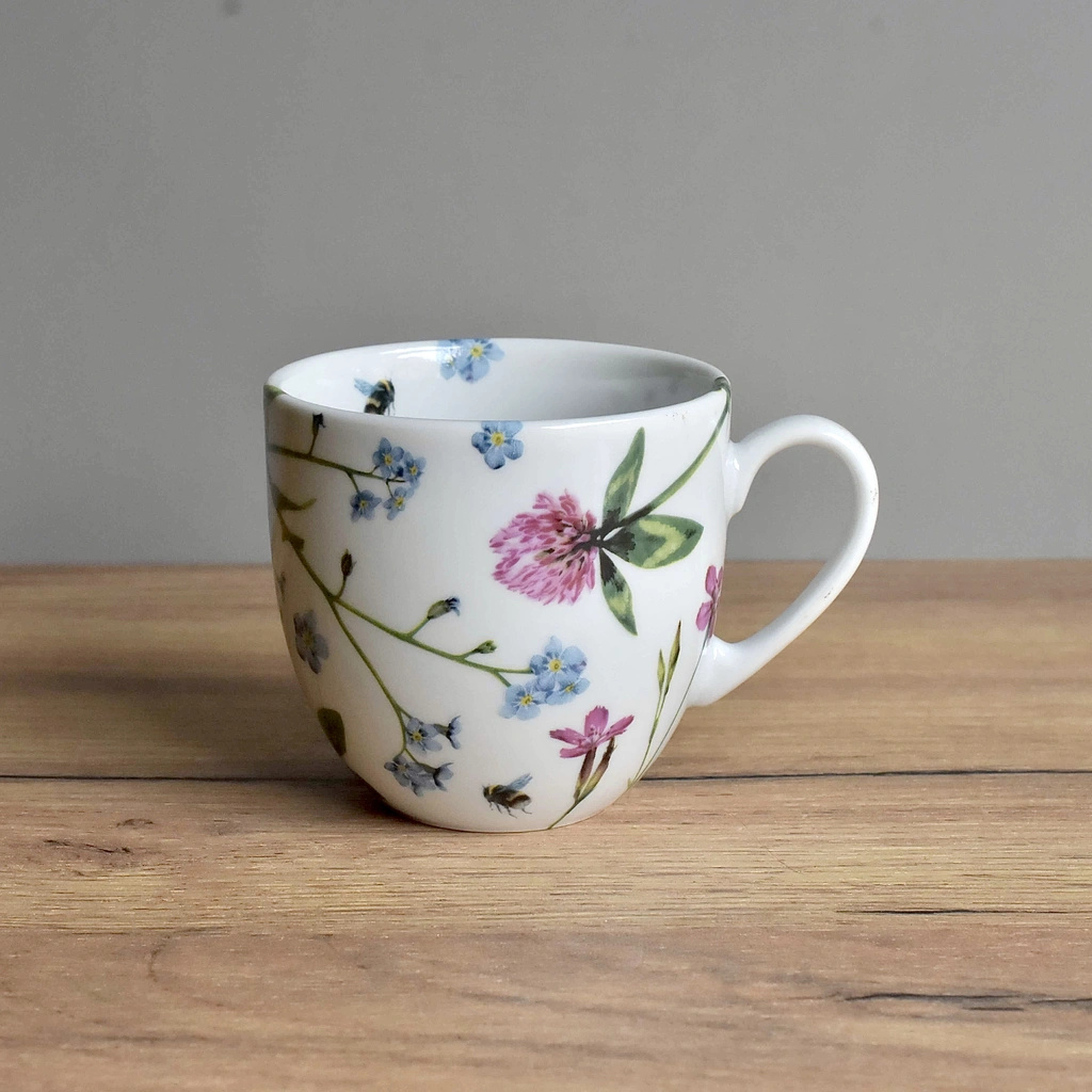Porcelánový šálek Lungo 240 ml - Pomněnky