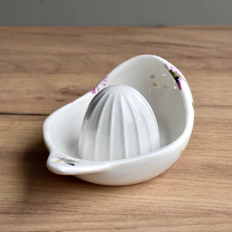 Porcelánový lis na citron - Fialka