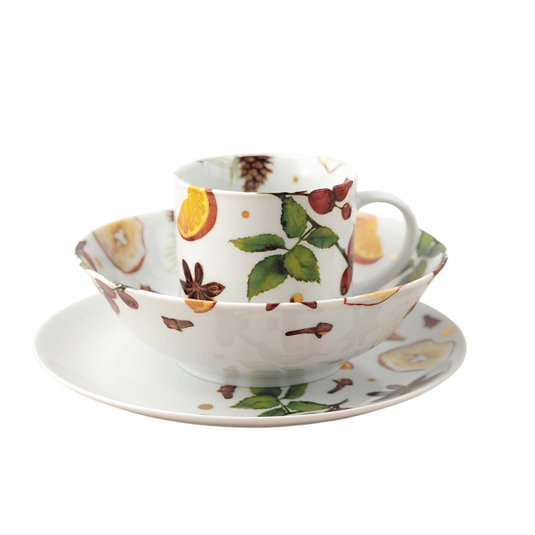 Porcelánová vánoční sada - Štědrý den