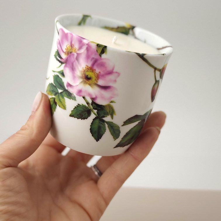 Sójová svíčka v porcelánu 180 ml - Vánoce