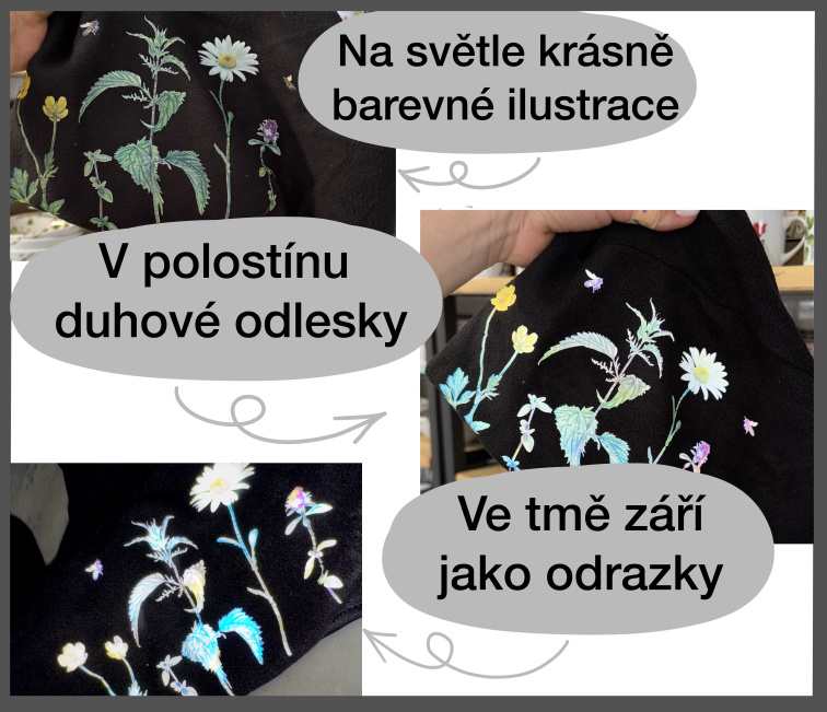 REFLEXNÍ nažehlovačky na textil