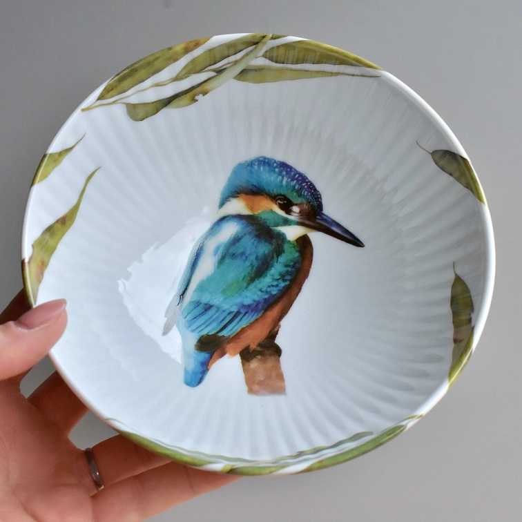 Porcelánová žebrovaná miska 650 ml - Bodlák