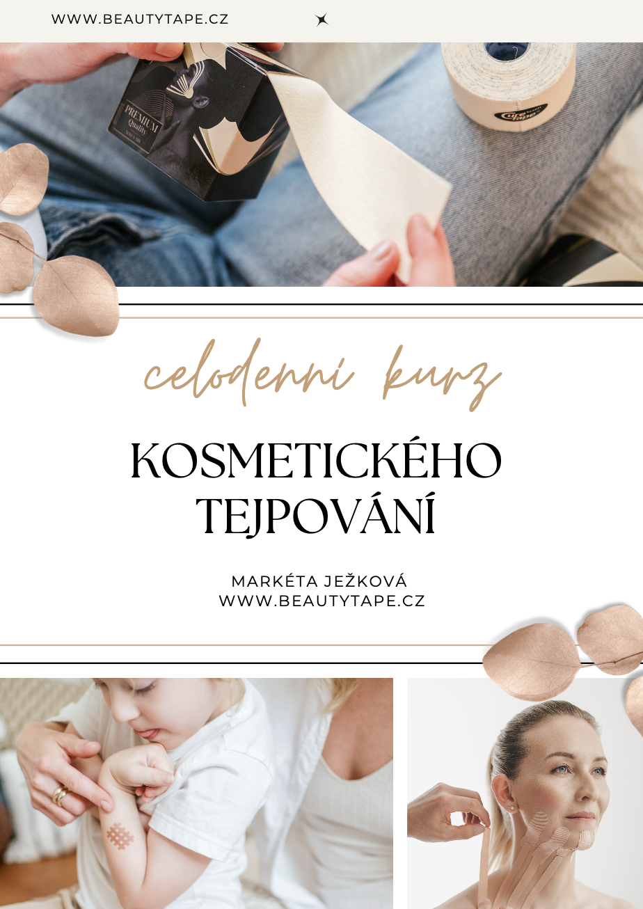 Voucher na ONLINE celodenní kurz kosmetického tejpování s certifikátem