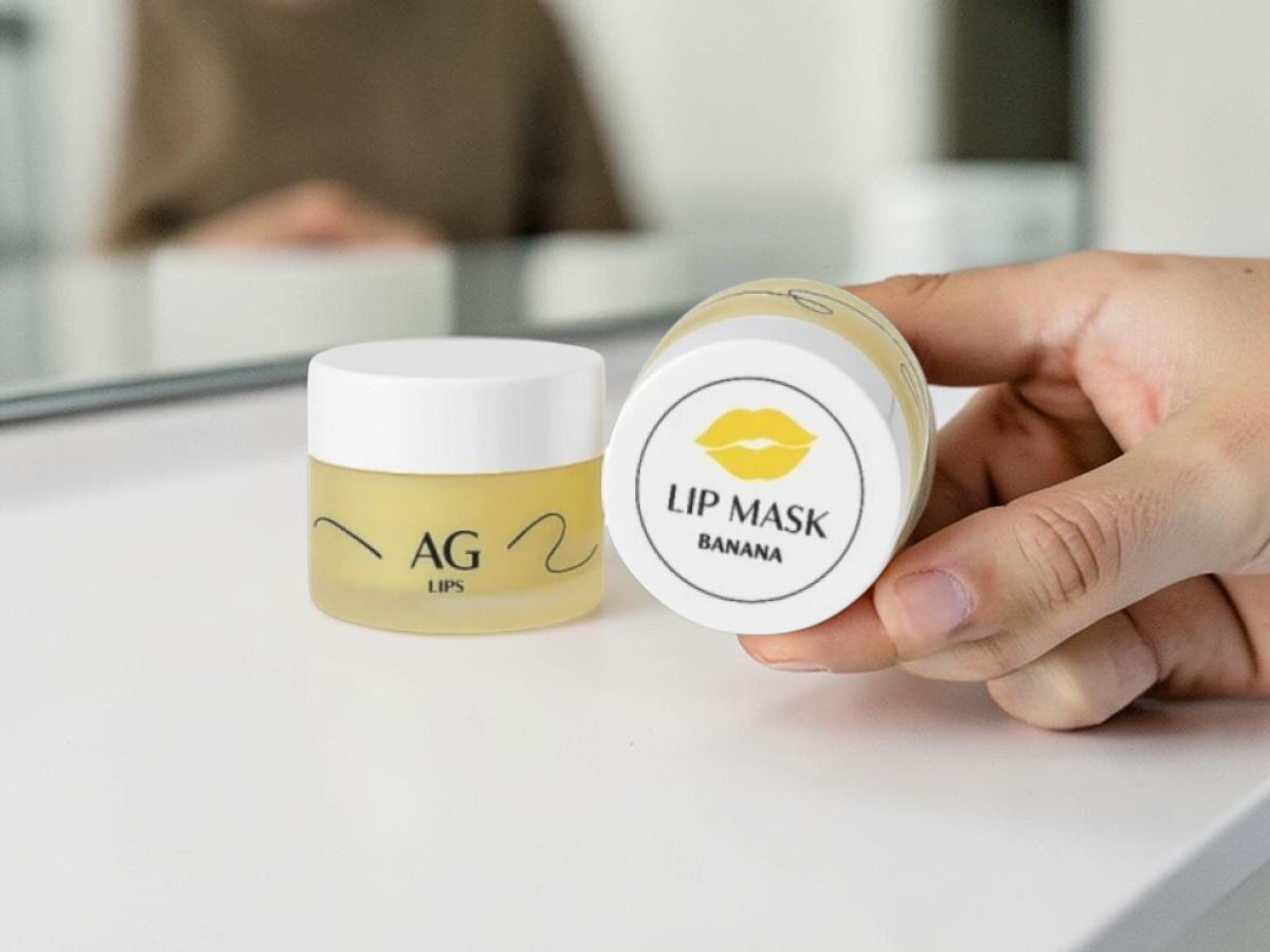 Banánová maska na rty
