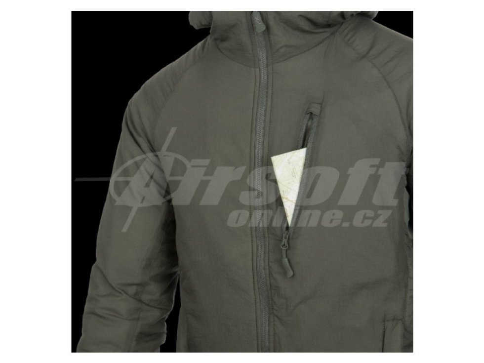 Bunda WolfHound Climashield® s kapucí - US Woodland, Helikon-Tex