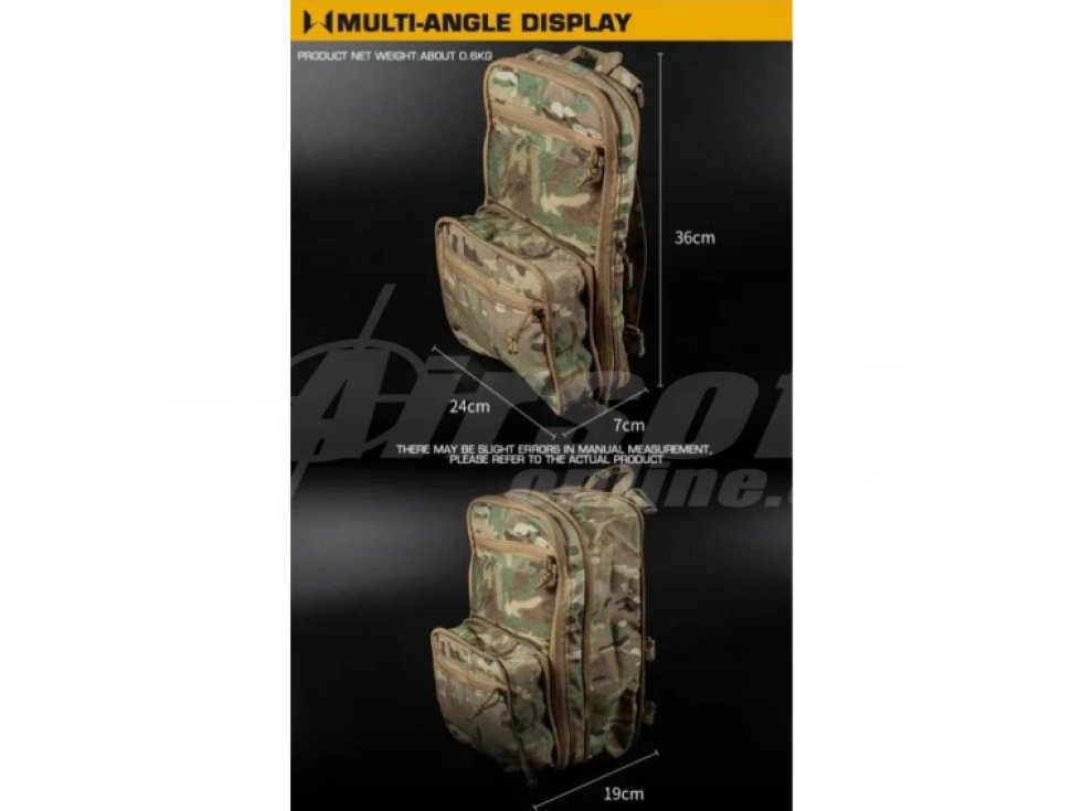 Batoh Tactical Flat Pack 2.0 WST - černý, Wosport