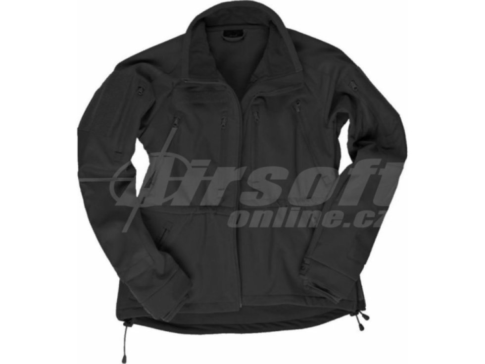 Softshell bunda Profi s membránou - černá, Mil-Tec