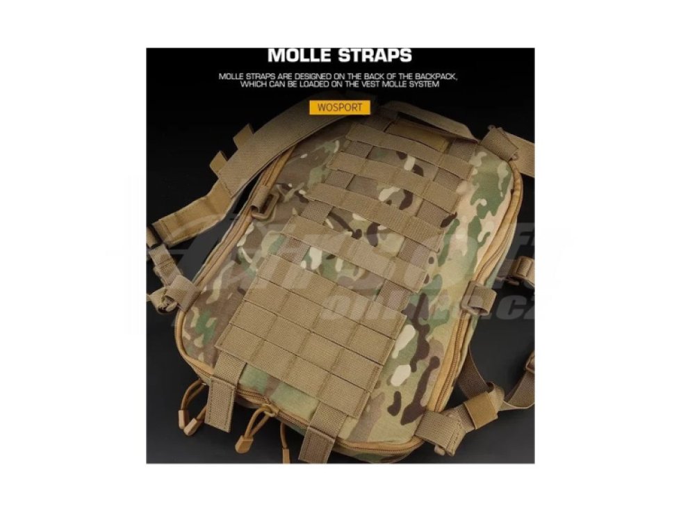 Batoh Tactical Flat Pack až 9,6L - MC, Wosport