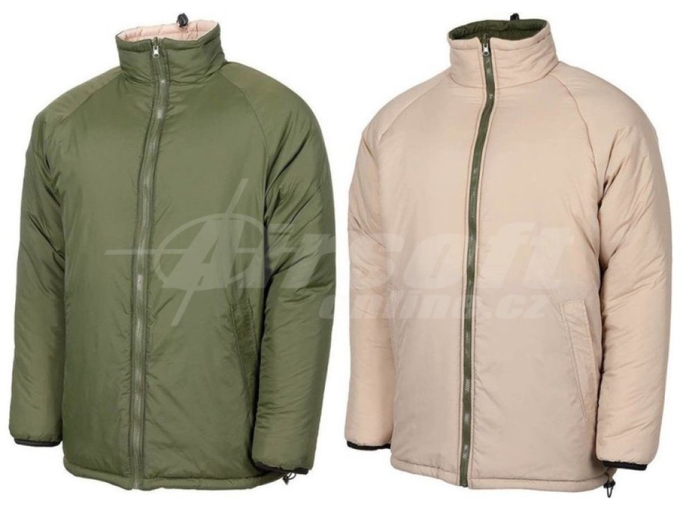 Bunda GB zateplená oboustranná - zelená/písková, MFH