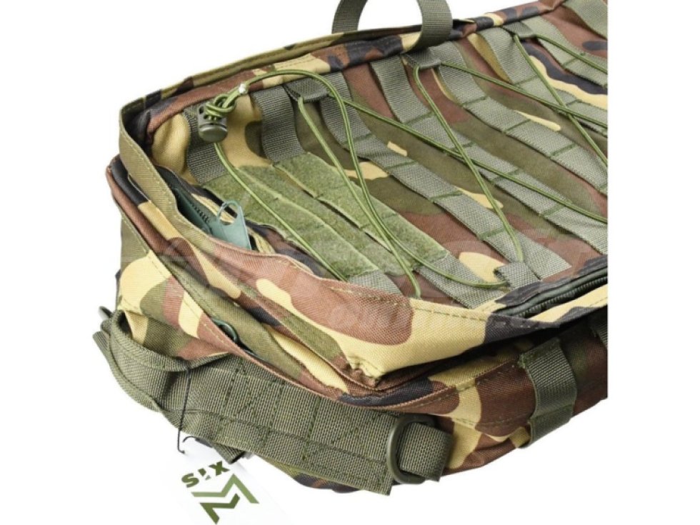 Taktický ADS batoh s MOLLE 30 - 35L - Woodland, SixMM