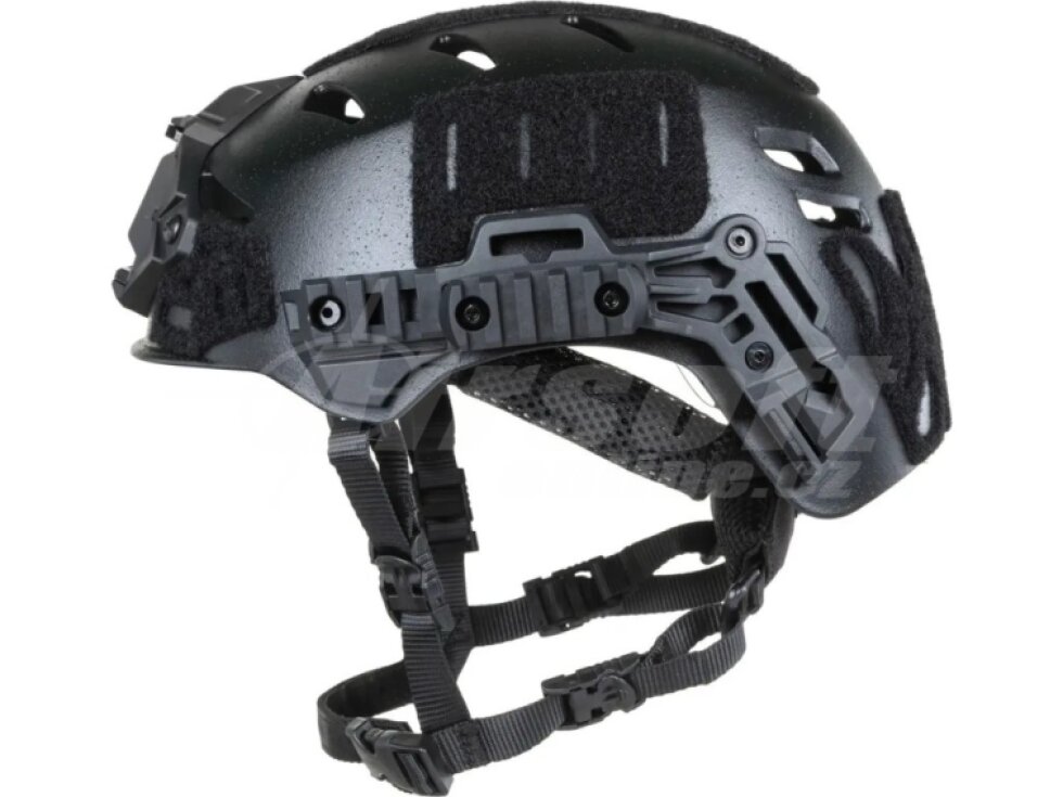 Taktická helma EX s otvory - černá, Wosport, HL-102