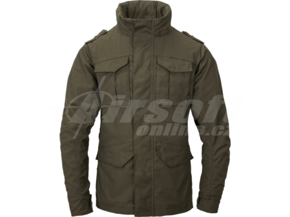 Bunda COVERT M-65 Jacket® - Taiga Green/černá, Helikon-Tex
