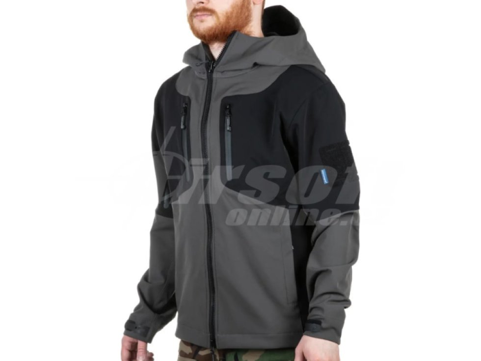 Taktická softshellová bunda Blue Label 'Spinosaurus' - šedá, Emerson Gear