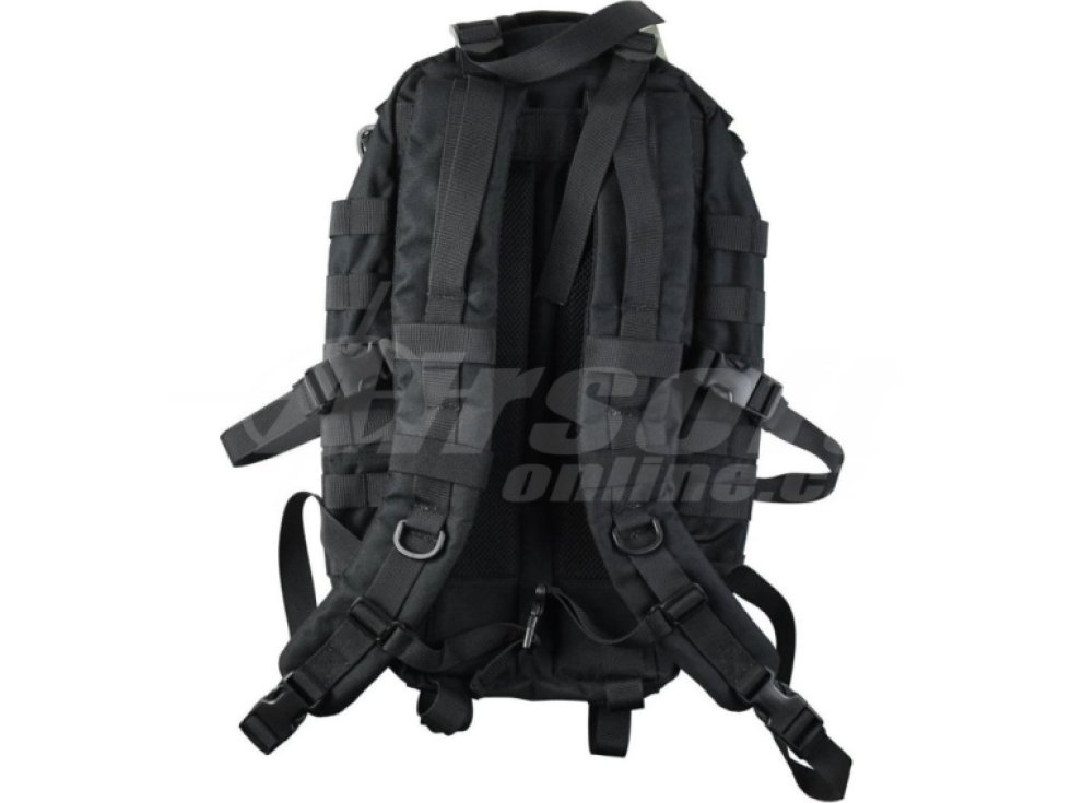 Taktický ADS batoh s MOLLE 30 - 35L - černý, SixMM