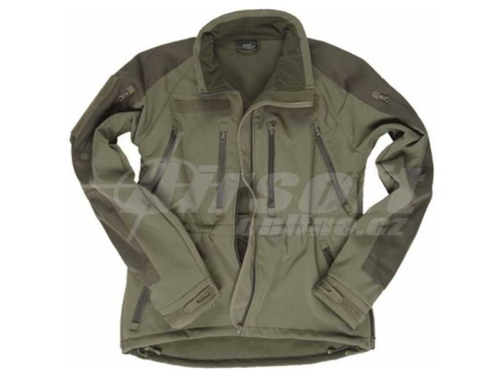 Softshell bunda Profi s membránou - zelená, Mil-Tec