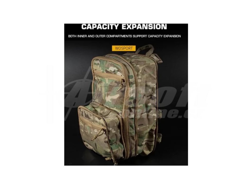Batoh Tactical Flat Pack 2.0 WST - černý, Wosport