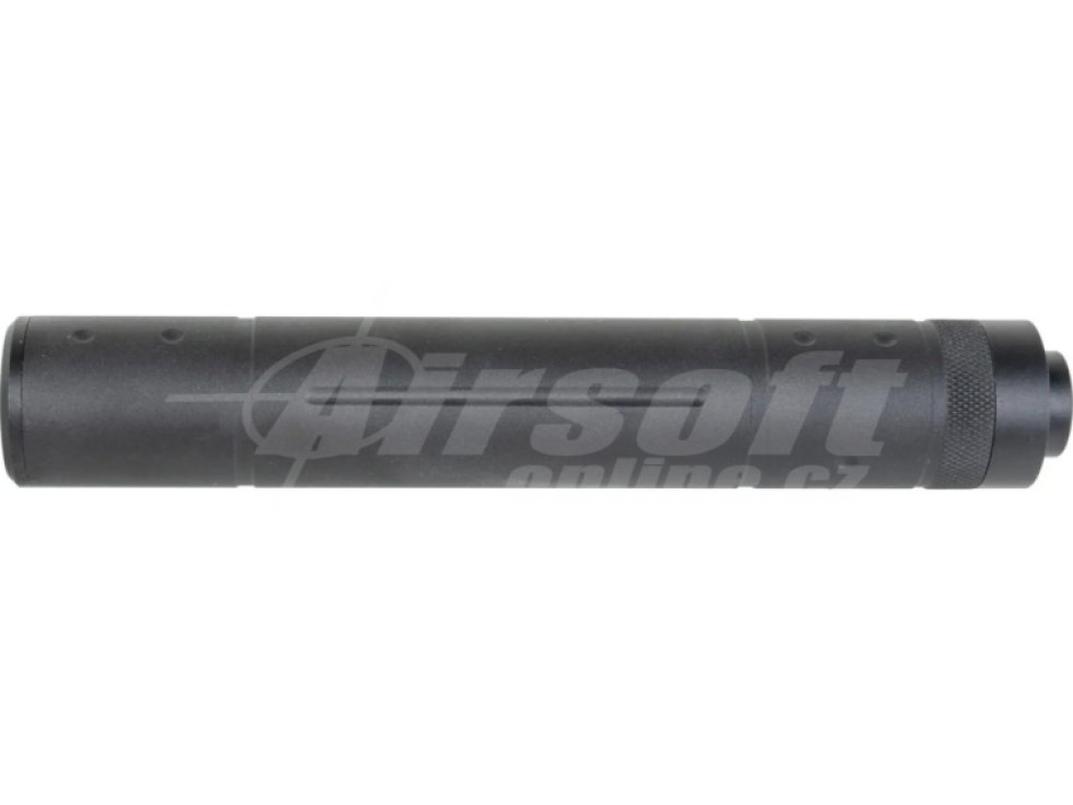 Hliníkový tlumič 32x190mm - černý, 14x1 levotočivý, A.C.M., TD032G