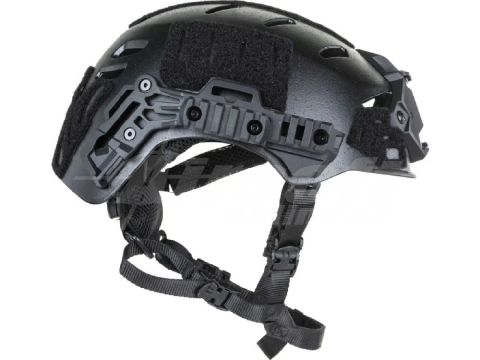 Taktická helma EX s otvory - černá, Wosport, HL-102