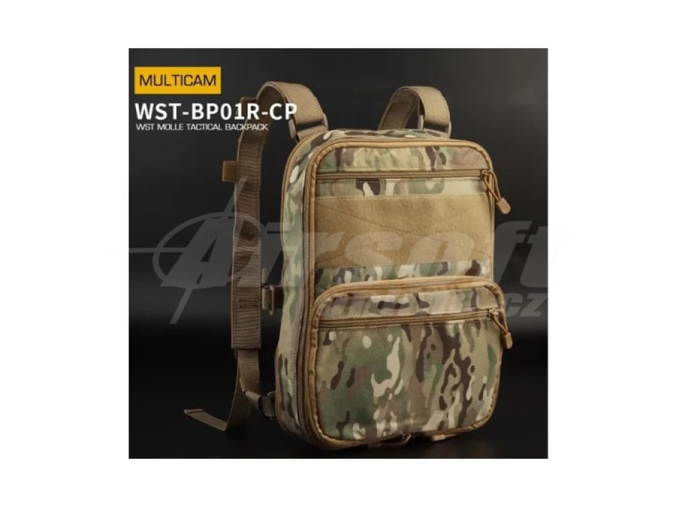 Batoh Tactical Flat Pack až 9,6L - MC, Wosport