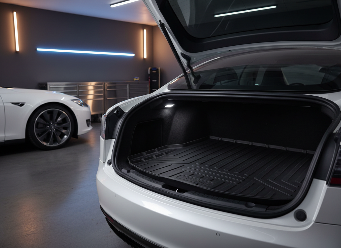 Vanička do kufra gumová Tesla Y 2021-2025 zadná
