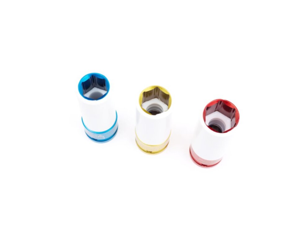 Úderové hlavice 1/2", 17 - 21 mm, s krytkou na ALU kola, sada 3 ks - ASTA