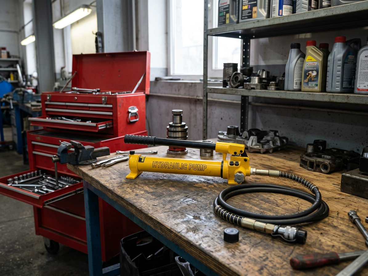 Ruční hydraulická pumpa dvourychlostní, tlak 20 bar - HHB-700C