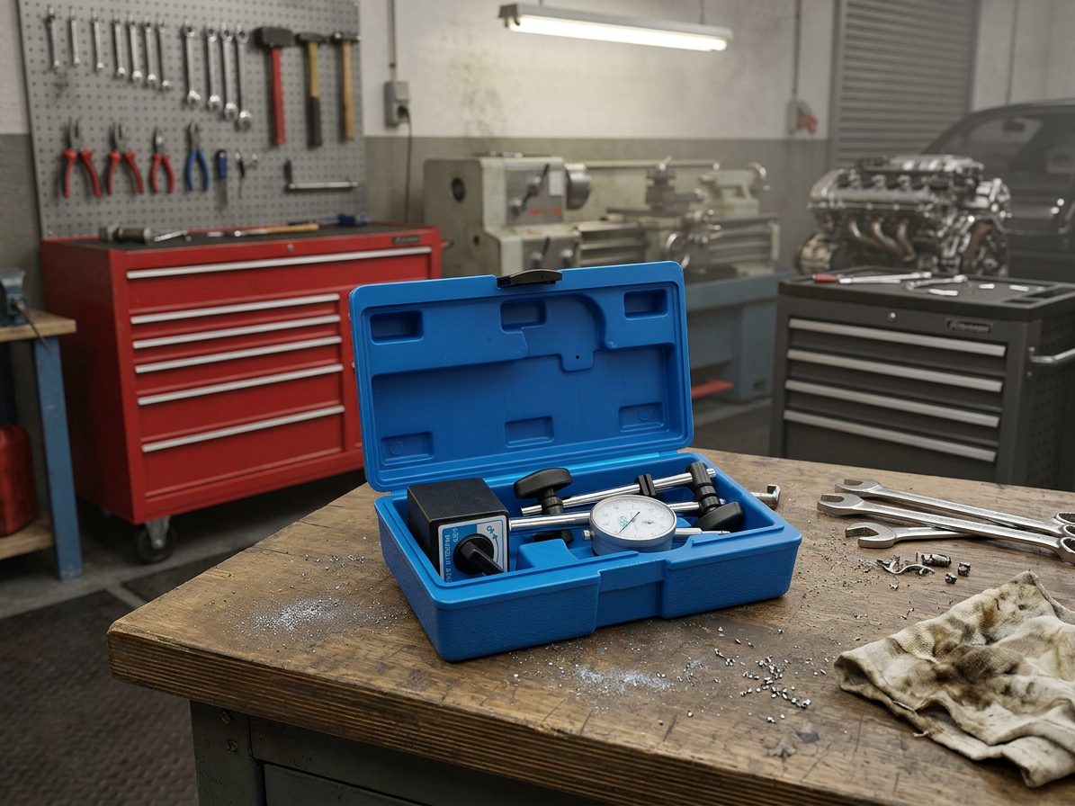 Magnetický stojan, stativ + úchylkoměr, rozsah 0 - 10 mm - SATRA