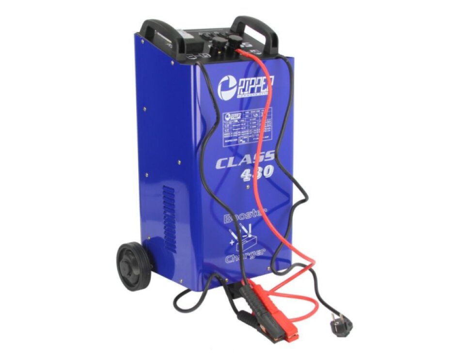Nabíječka autobaterií - startovací zdroj, 12V/24V, 45-400 Ah, pojízdný - Class 430