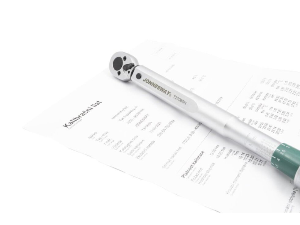 Momentový klíč 3/8" 10-60 Nm, s certifikátem - JONNESWAY T27060N