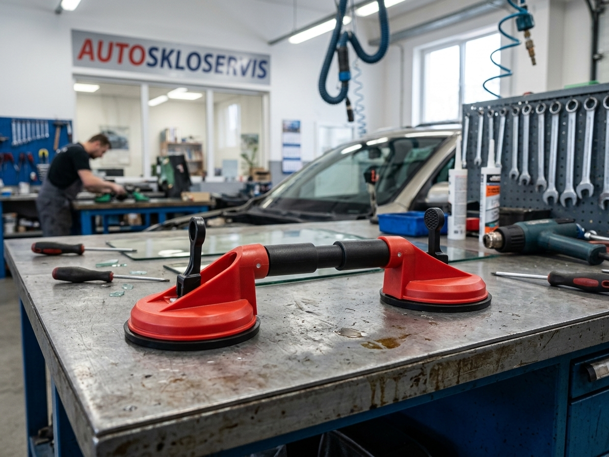 Přísavka pro přenášení skel, dvojitá, ohebná - QUATROS QS14043