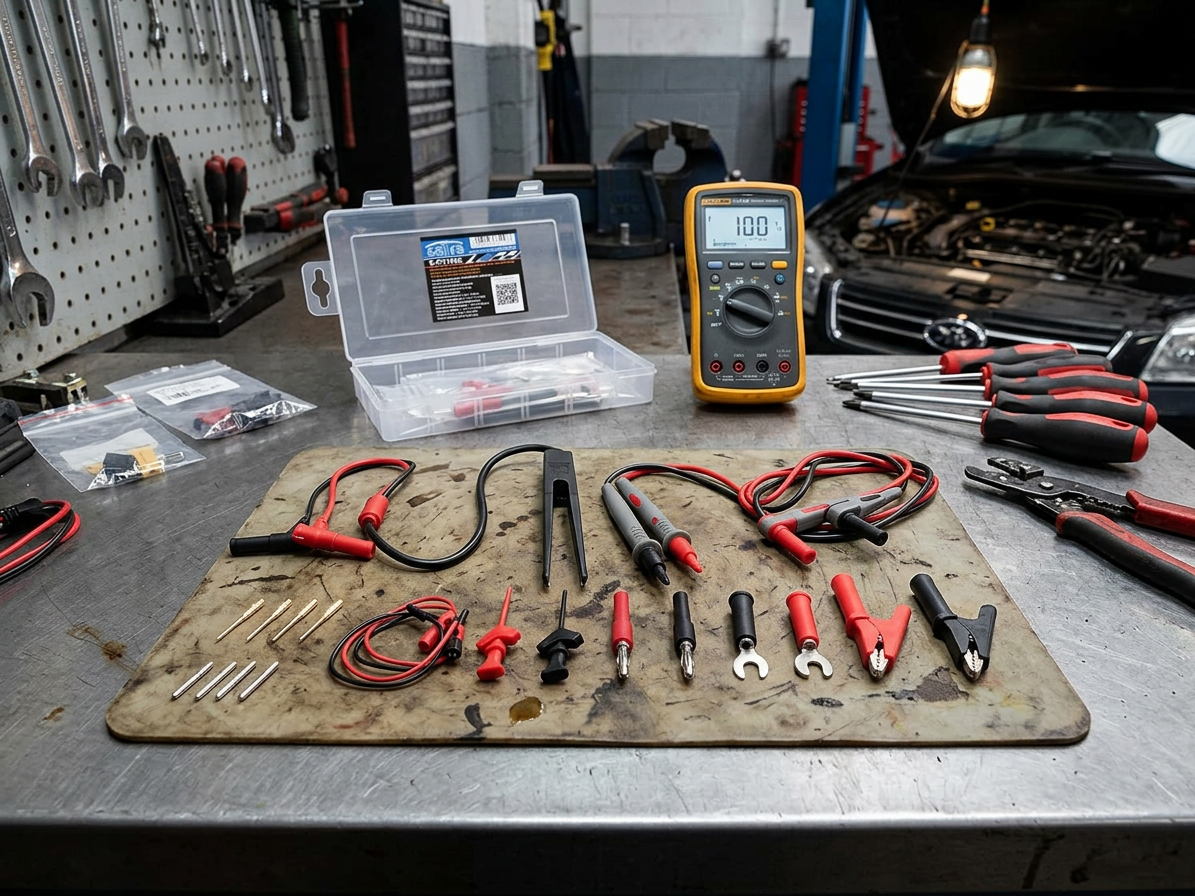 Přípravky pro testování elektrických systémů vozidla, sada 21 ks - SATRA