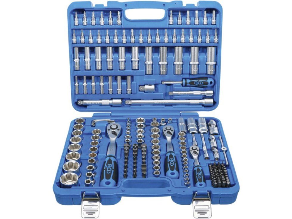 Gola sada 1/4", 3/8", 1/2" hlavice Super-lock, 191 dílů- BGS 102292