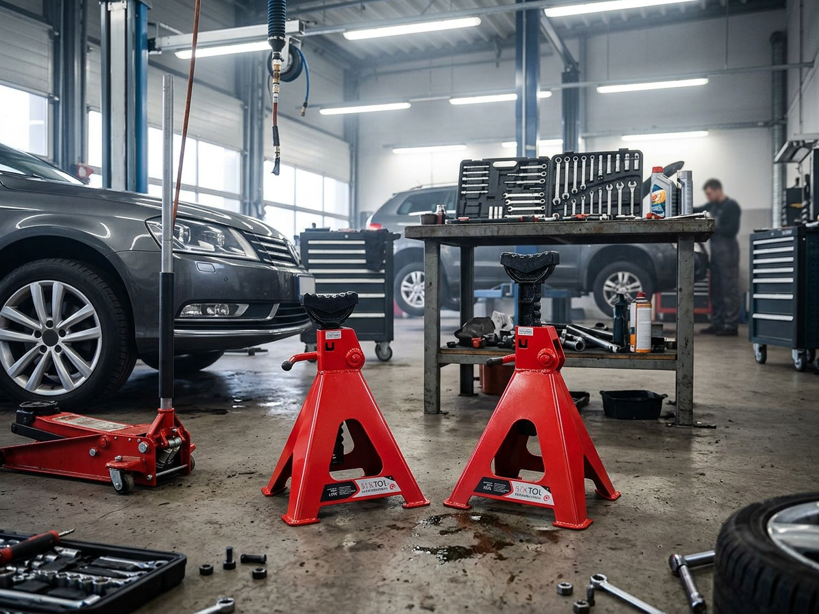 Podkládací stojánky - podpěra pod auto 6 t, MECHANIC CAR STAND PRO, 2 ks - SIXTOL