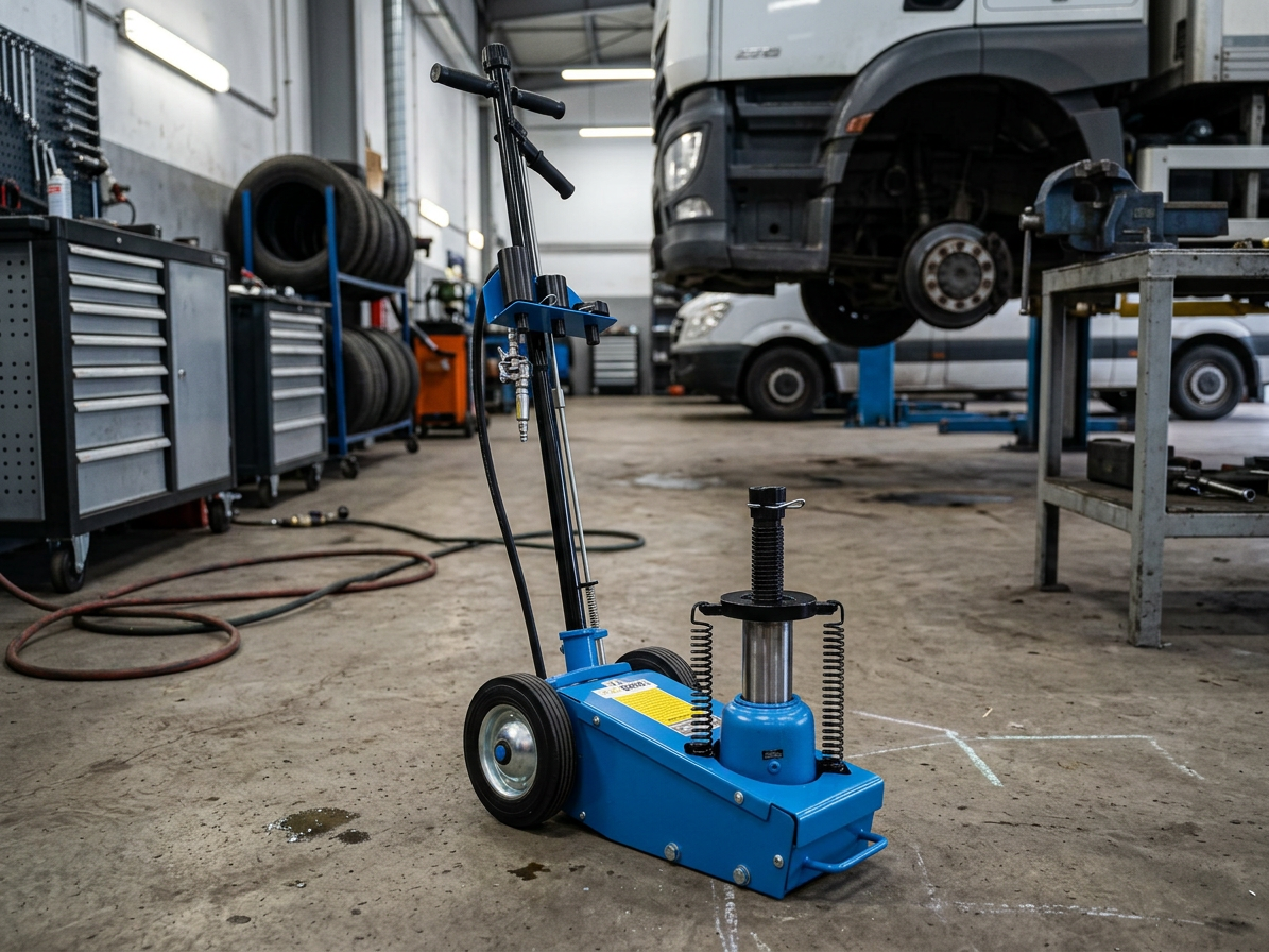 Pojízdný pneumatický zvedák pro nákladní automobily a autobusy (22t)