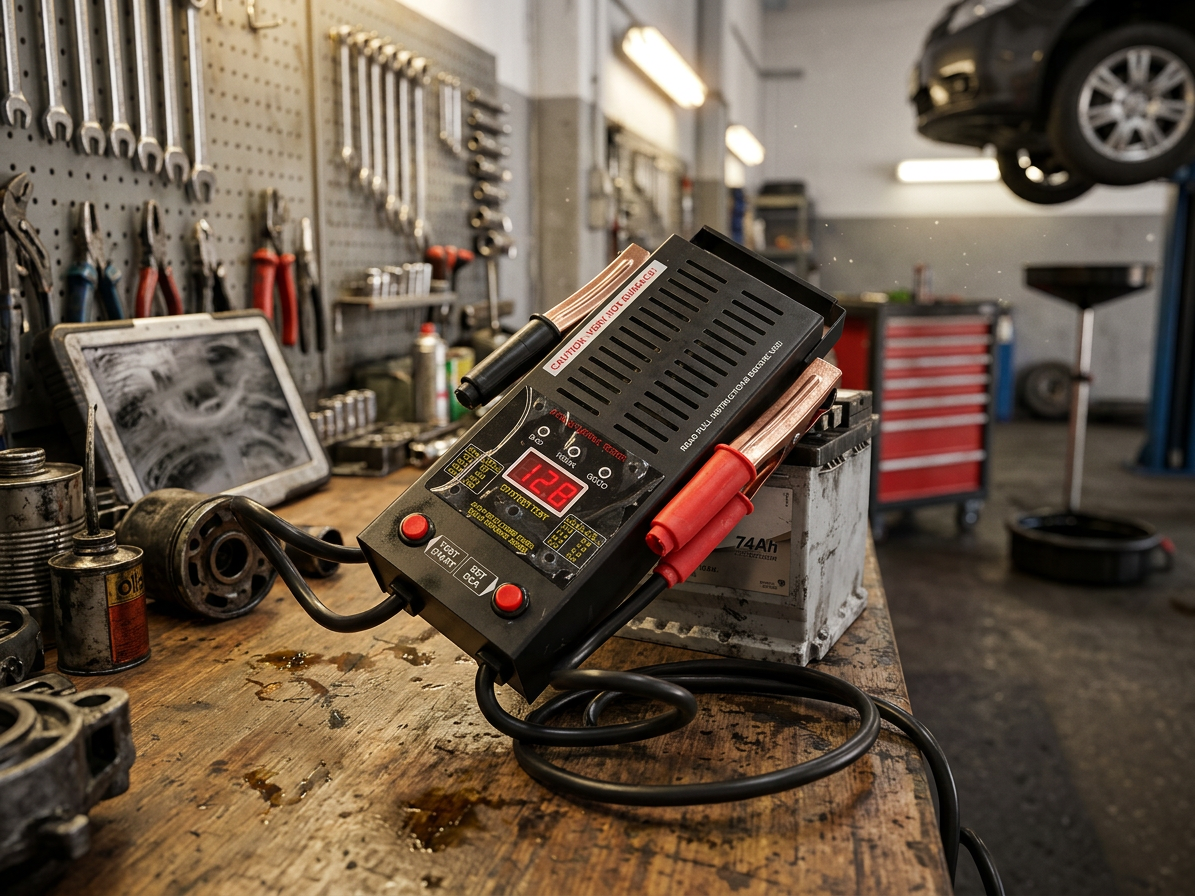 Zátěžový tester akumulátorů, digitální (12V, 100A) - QUATROS QS32134
