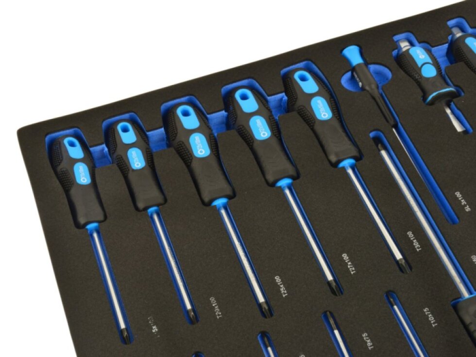Modul - sada šroubováků plochých, Phillips, Torx, úderových, 21 ks